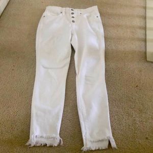 Madewell 10” high rise skinny white jeans - size 26